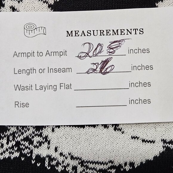 Chico's Size Large Black & White Floral V-Neck Career Tank Sleeveless Top - Picture 6 of 6